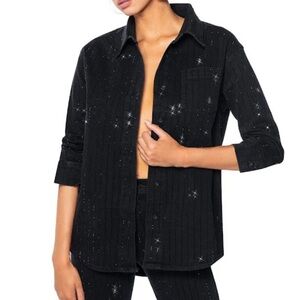 AKIRA Black Denim Jacket and Pants Set